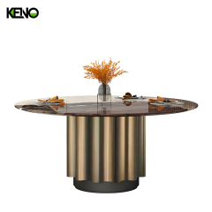 Marble Dining Table Hotel Grade Furniture with Sturdy Chair for Long-Term Use