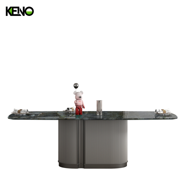 Marble Dining Table Luxury Home Furniture Set with Comfortable Seating Experience