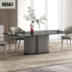 Marble Dining Table Luxury Home Furniture Set with Comfortable Seating Experience