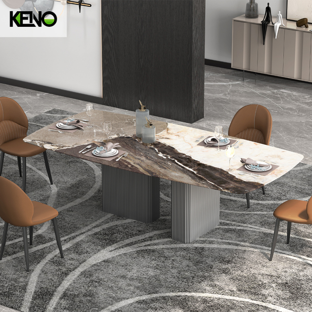 Marble Dining Table Keno Collection Customized Furniture for Personalized Home