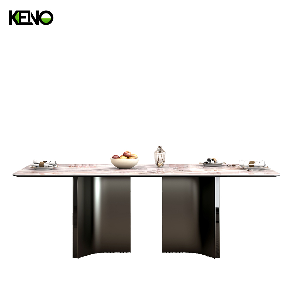 Sintered Stone Dining Table High-Grade Hotel Furniture for Restaurant and Commercial Projects