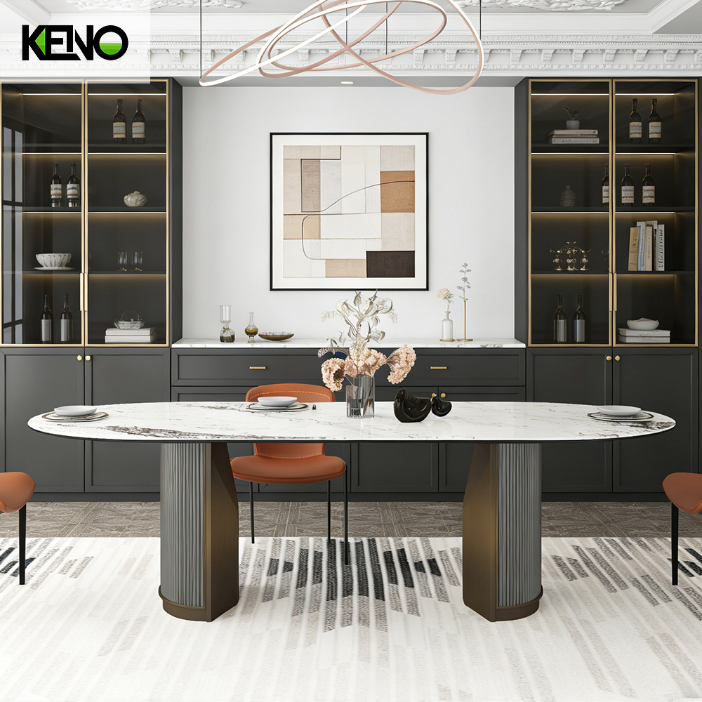 Sintered Stone Dining Table Wholesale Hotel Furniture with Fast Shipping and Good Service