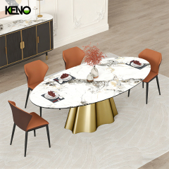 Sintered Stone Dining Table High Quality Hotel Furniture with Fast Delivery