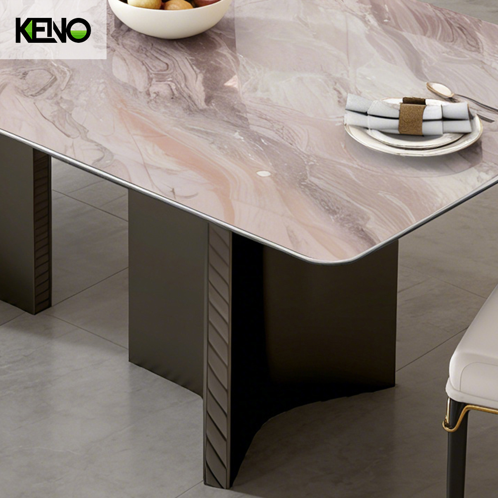 Sintered Stone Dining Table High-Grade Hotel Furniture for Restaurant and Commercial Projects