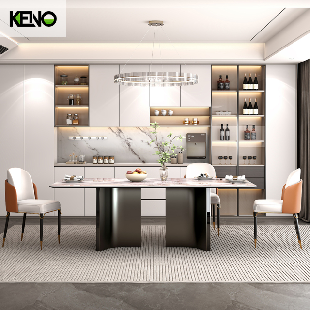 Sintered Stone Dining Table High-Grade Hotel Furniture for Restaurant and Commercial Projects