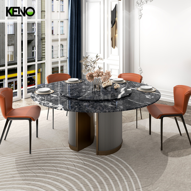 Marble Dining Table Luxury Design Hotel Furniture for Cafe and Restaurant