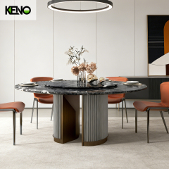 Marble Dining Table Luxury Design Hotel Furniture for Cafe and Restaurant