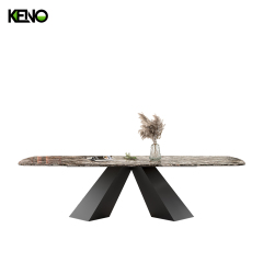 Marble Dining Table Keno Collection Premium Home Furniture with Elegant Look