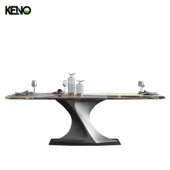 Marble Dining Table Solid Structure Home Furniture for Long Service Life