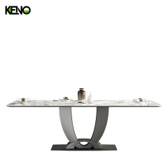 Sintered Stone Dining Table Keno Style Home Furniture for Villa and Residential Use
