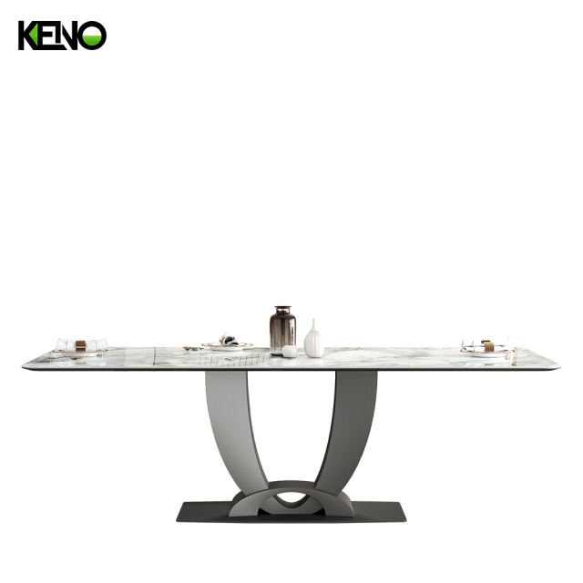 Sintered Stone Dining Table Keno Style Home Furniture for Villa and Residential Use