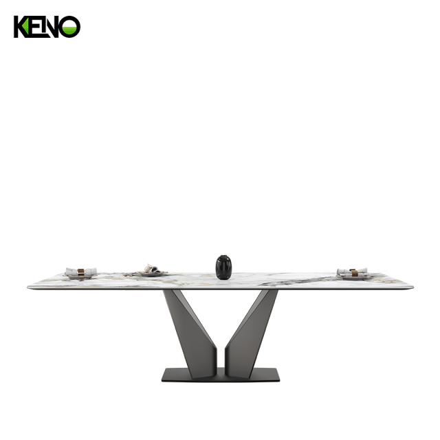 Sintered Stone Dining Table Contemporary Hotel Furniture with Comfortable Chair Matching