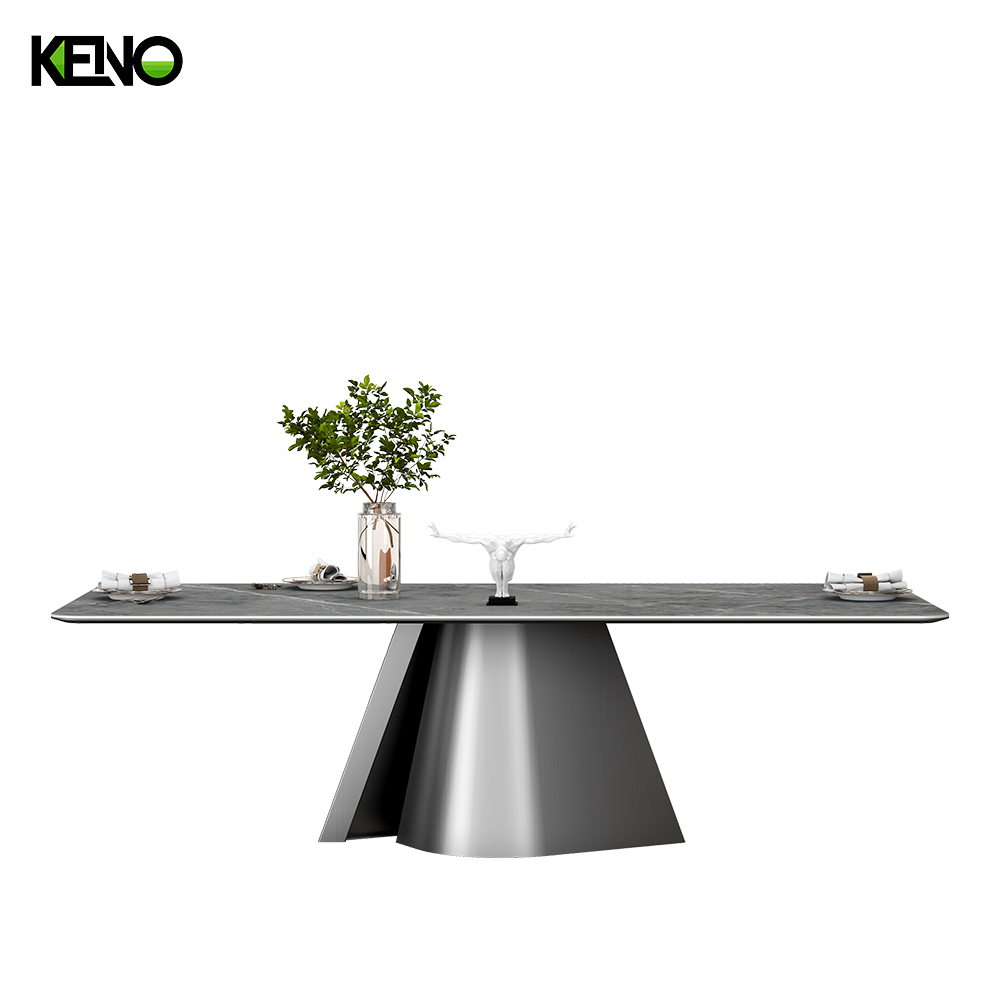 Sintered Stone Dining Table Modern Luxury Home Furniture for Family Dining Room Decoration
