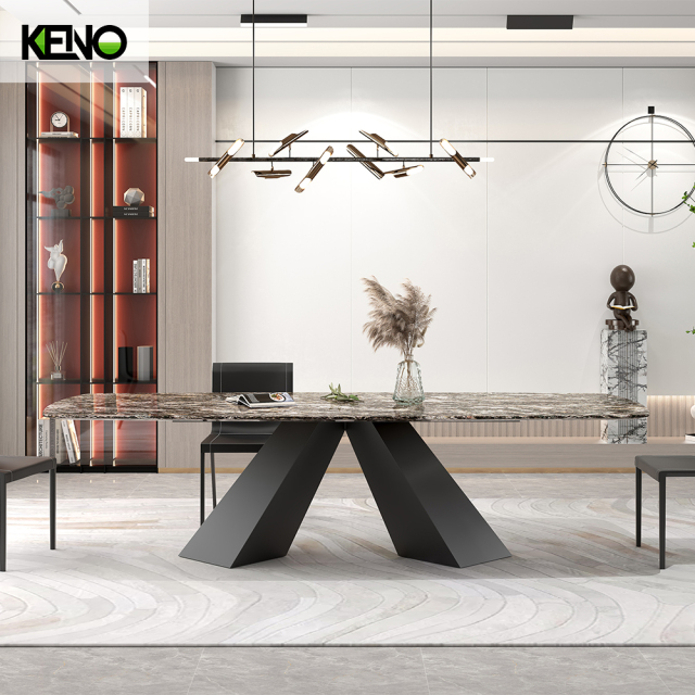 Marble Dining Table Keno Collection Premium Home Furniture with Elegant Look