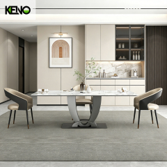 Sintered Stone Dining Table Keno Style Home Furniture for Villa and Residential Use