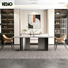 Sintered Stone Dining Table Keno Series Elegant Table Chair Set for Home & Hotel Use