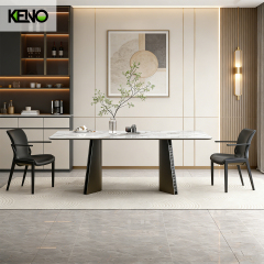 Sintered Stone Dining Table Wholesale Home Furniture Direct from Reliable Furniture Factory