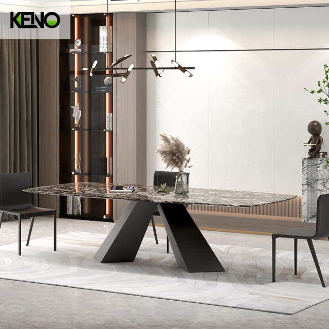 Marble Dining Table Keno Collection Premium Home Furniture with Elegant Look