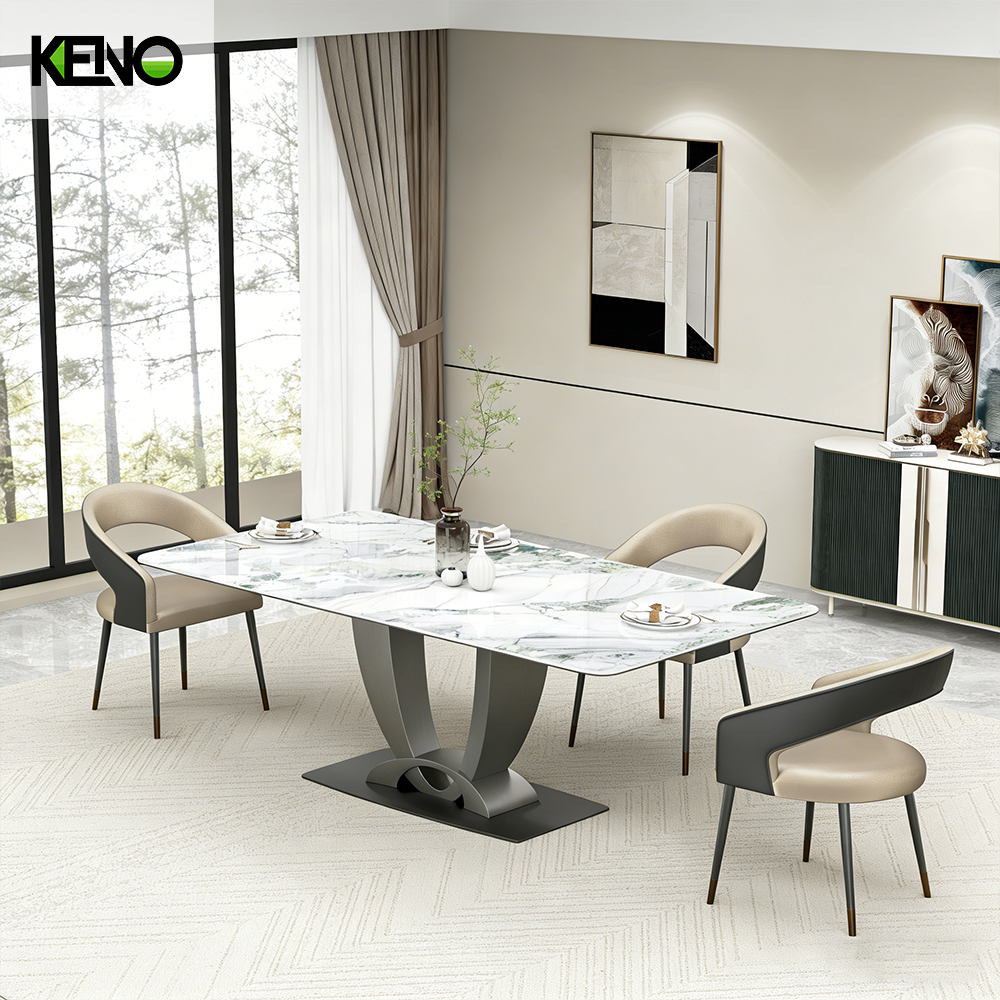 Sintered Stone Dining Table Keno Style Home Furniture for Villa and Residential Use