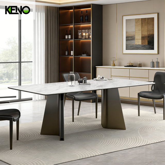 Sintered Stone Dining Table Wholesale Home Furniture Direct from Reliable Furniture Factory