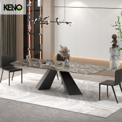 Marble Dining Table Keno Collection Premium Home Furniture with Elegant Look