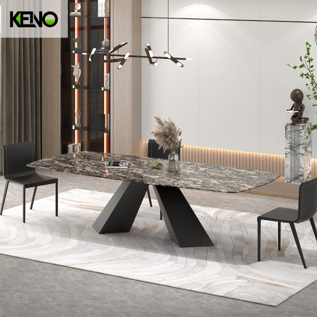 Marble Dining Table Keno Collection Premium Home Furniture with Elegant Look