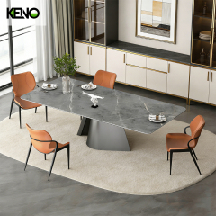 Sintered Stone Dining Table Modern Luxury Home Furniture for Family Dining Room Decoration