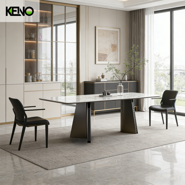 Sintered Stone Dining Table Wholesale Home Furniture Direct from Reliable Furniture Factory