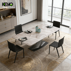 Sintered Stone Dining Table Stylish Design Table Chair Set for Contemporary Living Spaces