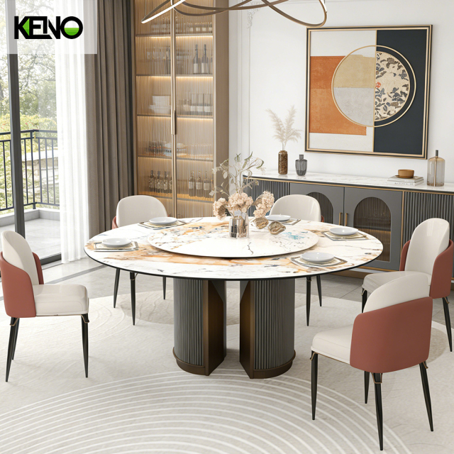Sintered Stone Dining Table Keno Collection Premium Home Furniture with Long Service Life