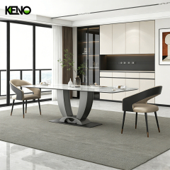 Sintered Stone Dining Table Keno Style Home Furniture for Villa and Residential Use