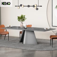 Sintered Stone Dining Table Modern Luxury Home Furniture for Family Dining Room Decoration