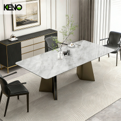 Sintered Stone Dining Table Wholesale Home Furniture Direct from Reliable Furniture Factory