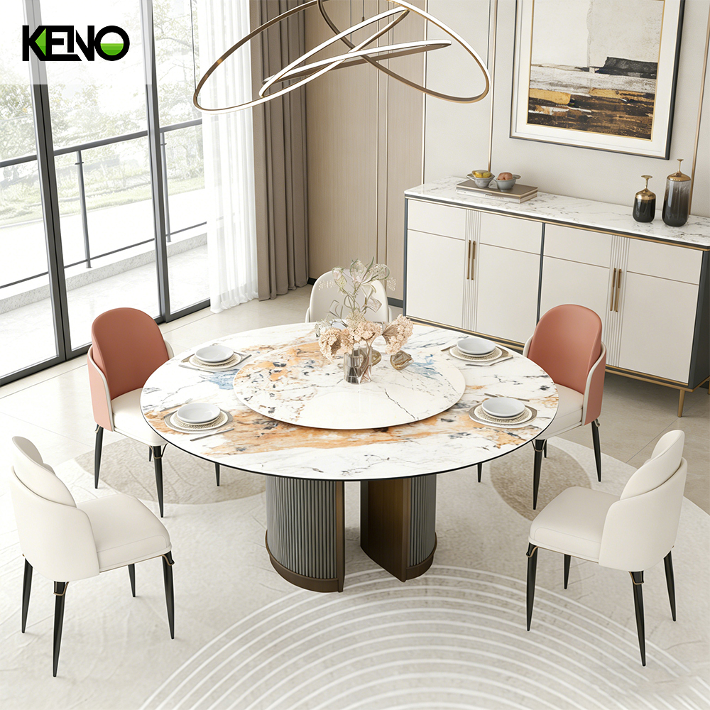Sintered Stone Dining Table Keno Collection Premium Home Furniture with Long Service Life
