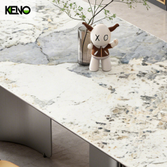 Sintered Stone Dining Table Keno Series Elegant Table Chair Set for Home & Hotel Use
