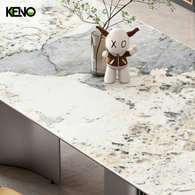 Sintered Stone Dining Table Keno Series Elegant Table Chair Set for Home & Hotel Use