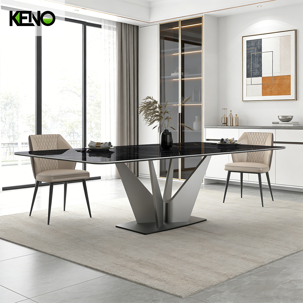 Sintered Stone Dining Table Premium Home Furniture Set Direct from Original Factory
