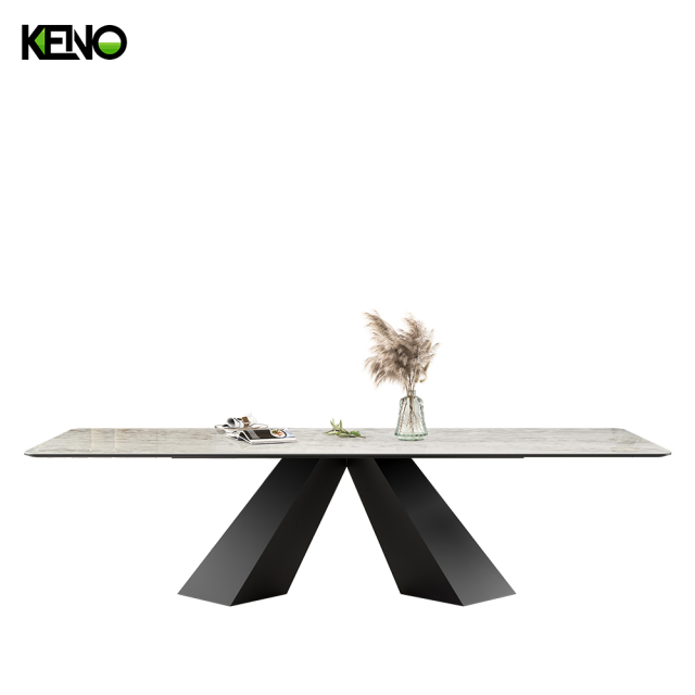 Sintered Stone Dining Table Stylish Design Table Chair Set for Contemporary Living Spaces