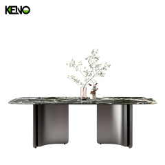 Marble Dining Table Customized Hotel Furniture for Commercial Projects