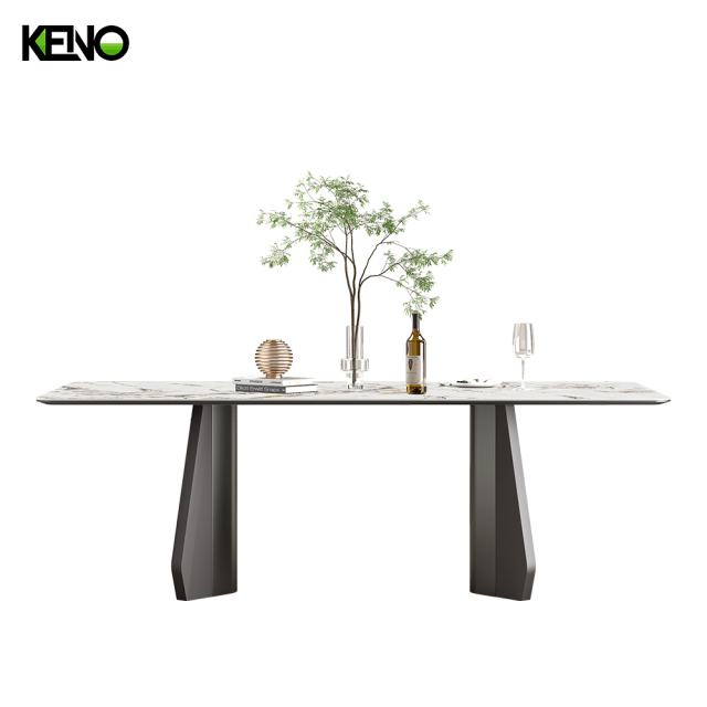 Sintered Stone Dining Table Custom Made Home Furniture with Sturdy and Durable Structure