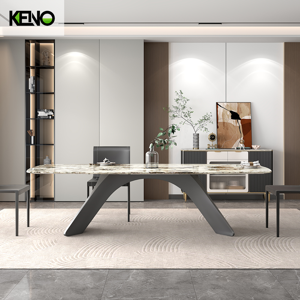 Marble Dining Table Wholesale Table Chair Set for Hotel and Apartment
