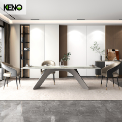 Sintered Stone Dining Table Custom Color & Finish Hotel Furniture for Unique Interiors