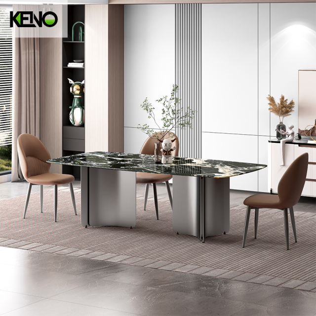 Marble Dining Table Customized Hotel Furniture for Commercial Projects