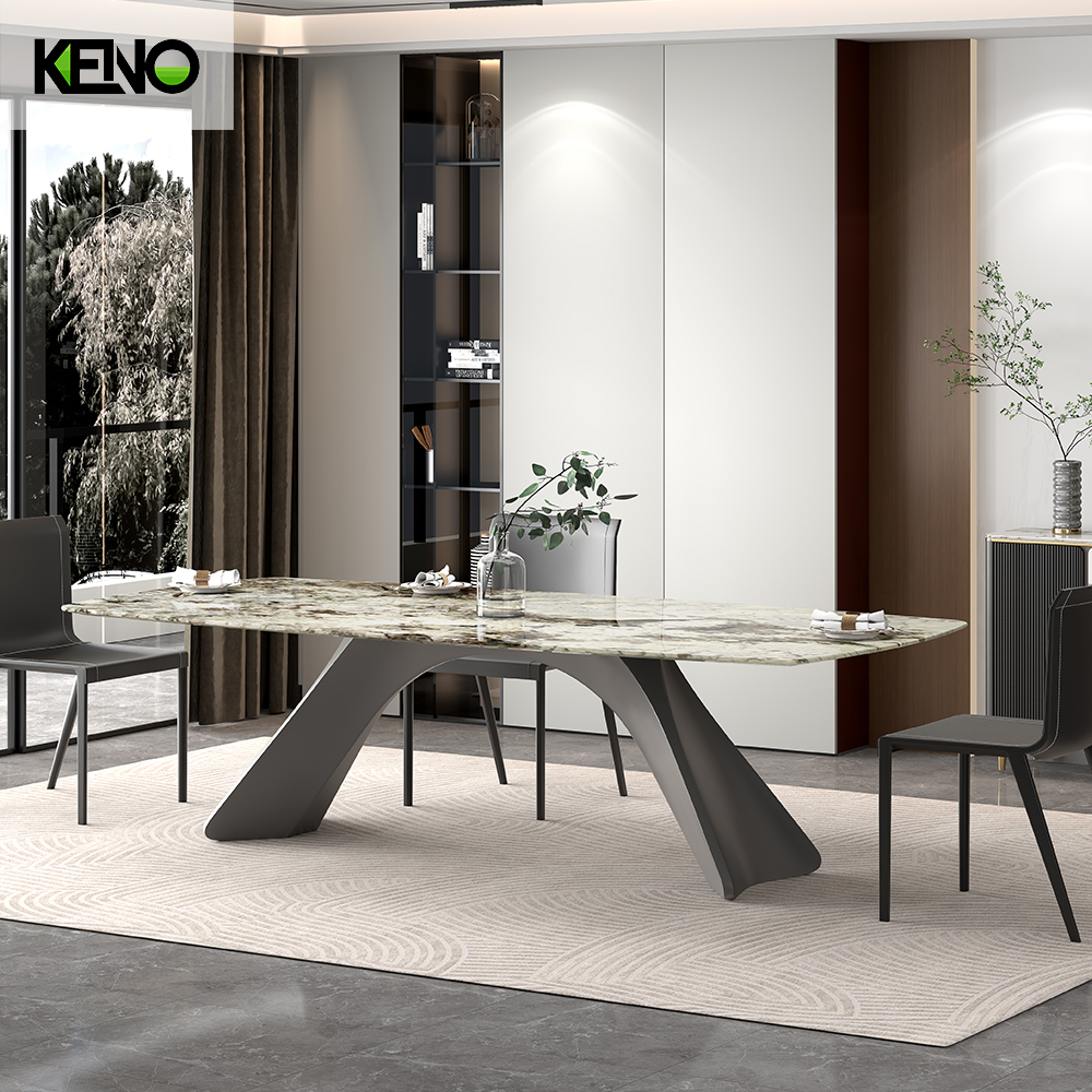 Marble Dining Table Wholesale Table Chair Set for Hotel and Apartment