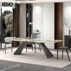 Marble Dining Table Wholesale Table Chair Set for Hotel and Apartment