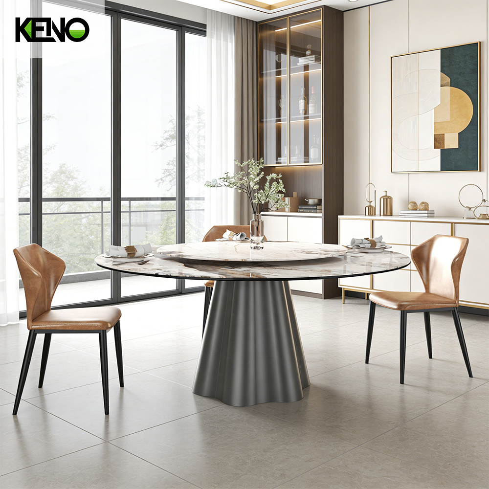 Sintered Stone Dining Table Modern Luxury Table Chair Set for Family ...