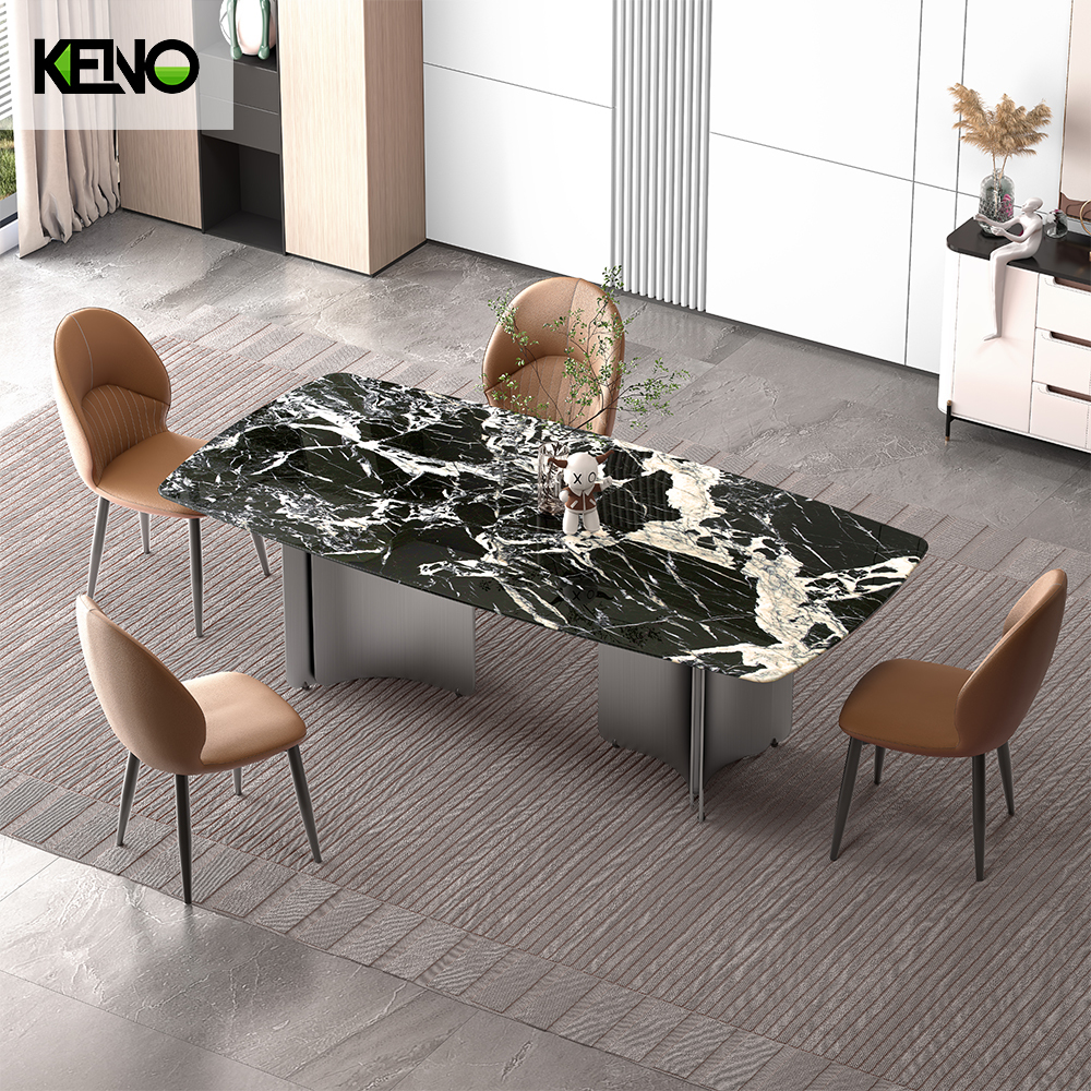Marble Dining Table Customized Hotel Furniture for Commercial Projects