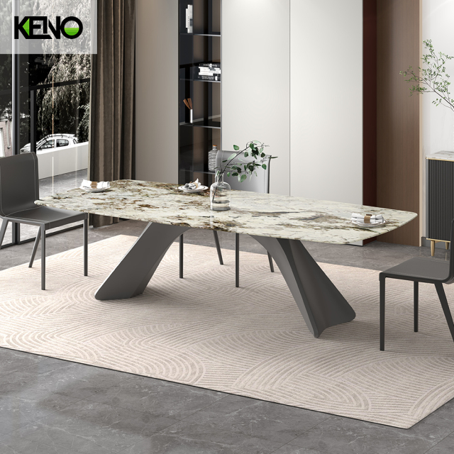 Marble Dining Table Wholesale Table Chair Set for Hotel and Apartment