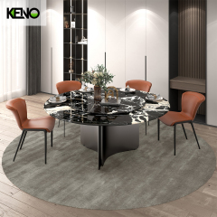 Marble Dining Table Modern Style Table Chair Combination for Dining Room Decor