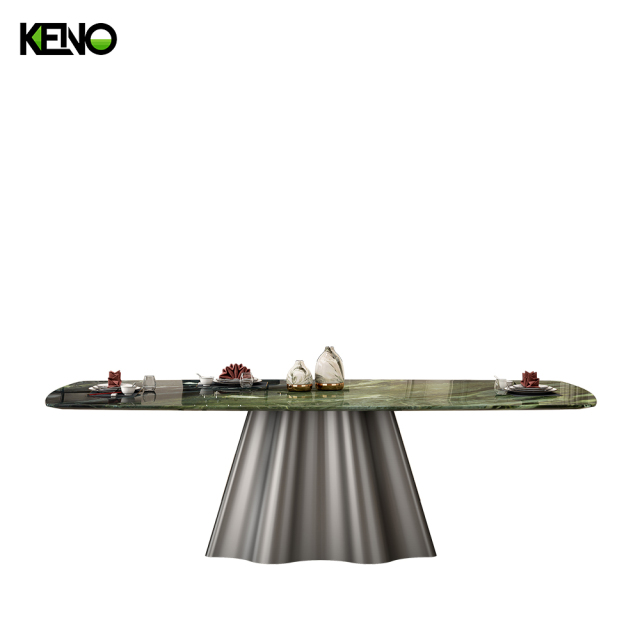 Marble Dining Table Keno Series Table Chair Set for Home and Restaurant Use